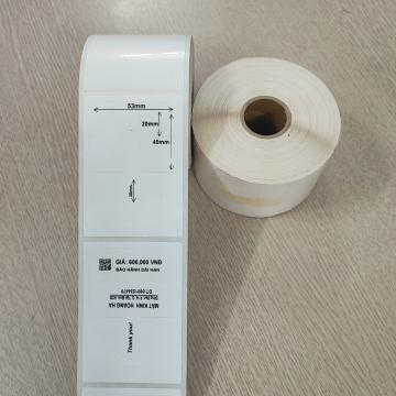 Decal PVC dạng tem nhãn mắt kính (60x85)mm 1 tem